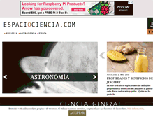 Tablet Screenshot of espaciociencia.com